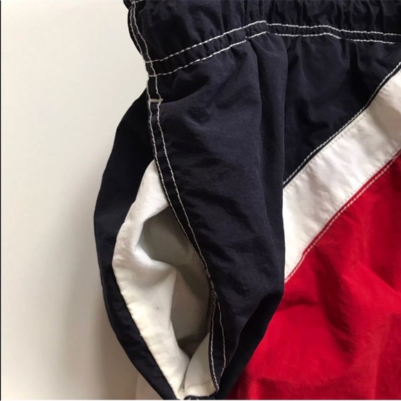 Vintage Nautica Swim Trunks Red White Blue - Picture 4 of 8